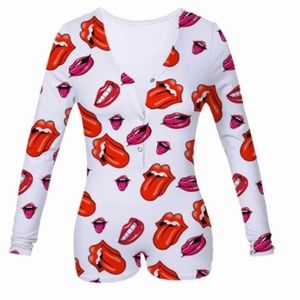 Zip Up Long Sleeve Pajama Onsie (XL in Asian sizing, fits like a medium/large)👄